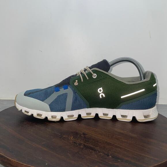 On Cloud 70/30 Shoes Mens Size 8.5 Blue Green Running CloudTec Sneakers Comfort main image 12
